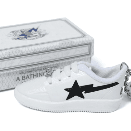 Bape Sta Keychain White