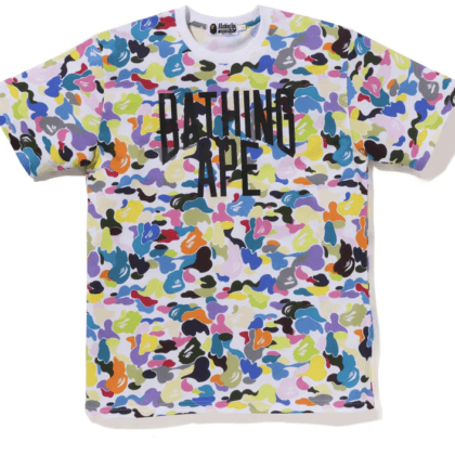 Multi Camo NYC Logo Tee White