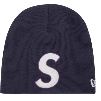 Supreme New Era S Logo Beanie Light Navy