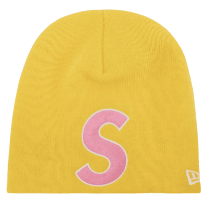 Supreme New Era S Logo Beanie Gold