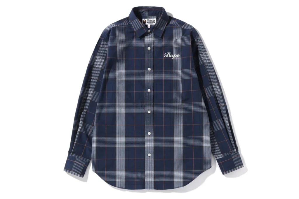 A Bathing Ape B.A. Check Oversized Shirt