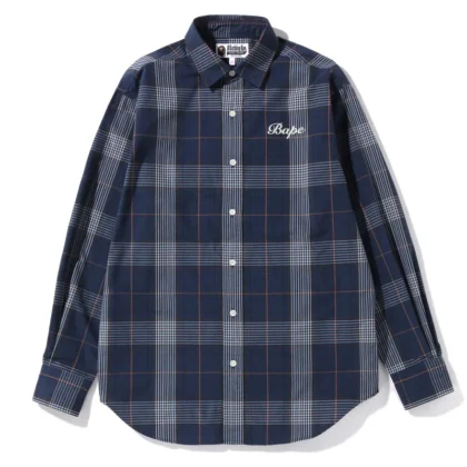 A Bathing Ape B.A. Check Oversized Shirt