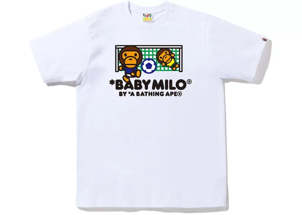 BAPE Baby Milo Soccer Tee White