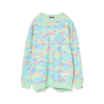 BAPE Crewneck Pastel Camouflage Green