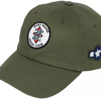 BAPE Busy Shark Panel Cap Olivedrab