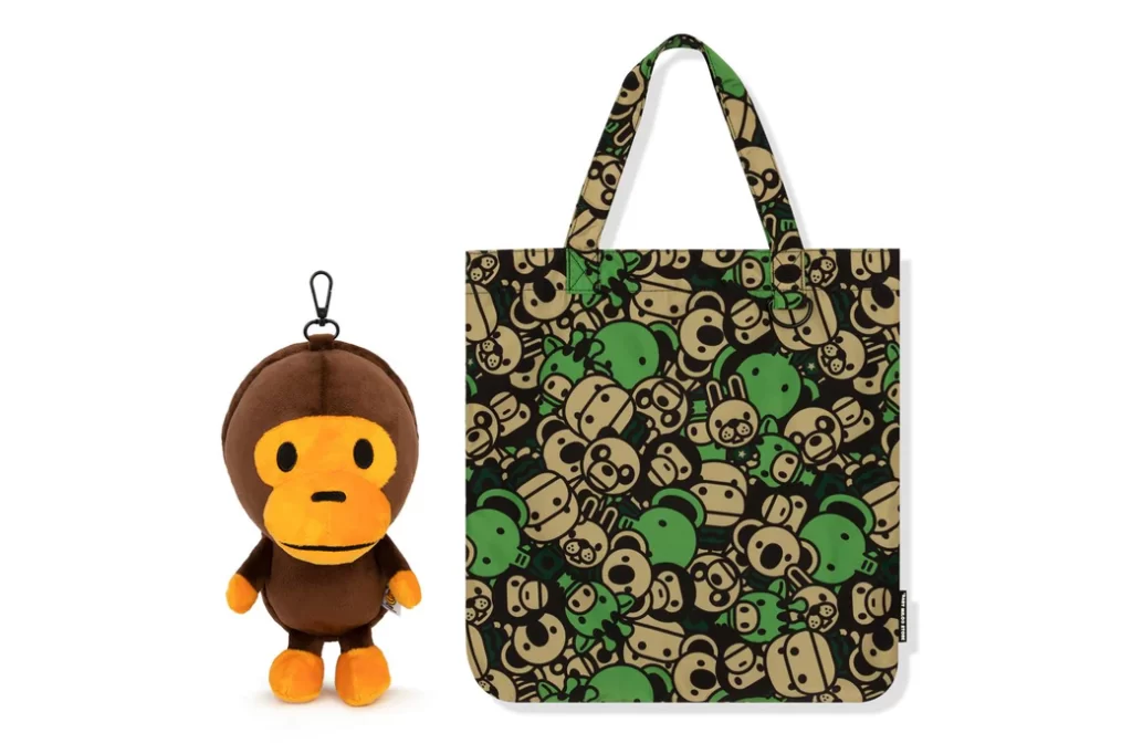 BAPE All Friends Baby Milo Push Doll Eco Bag