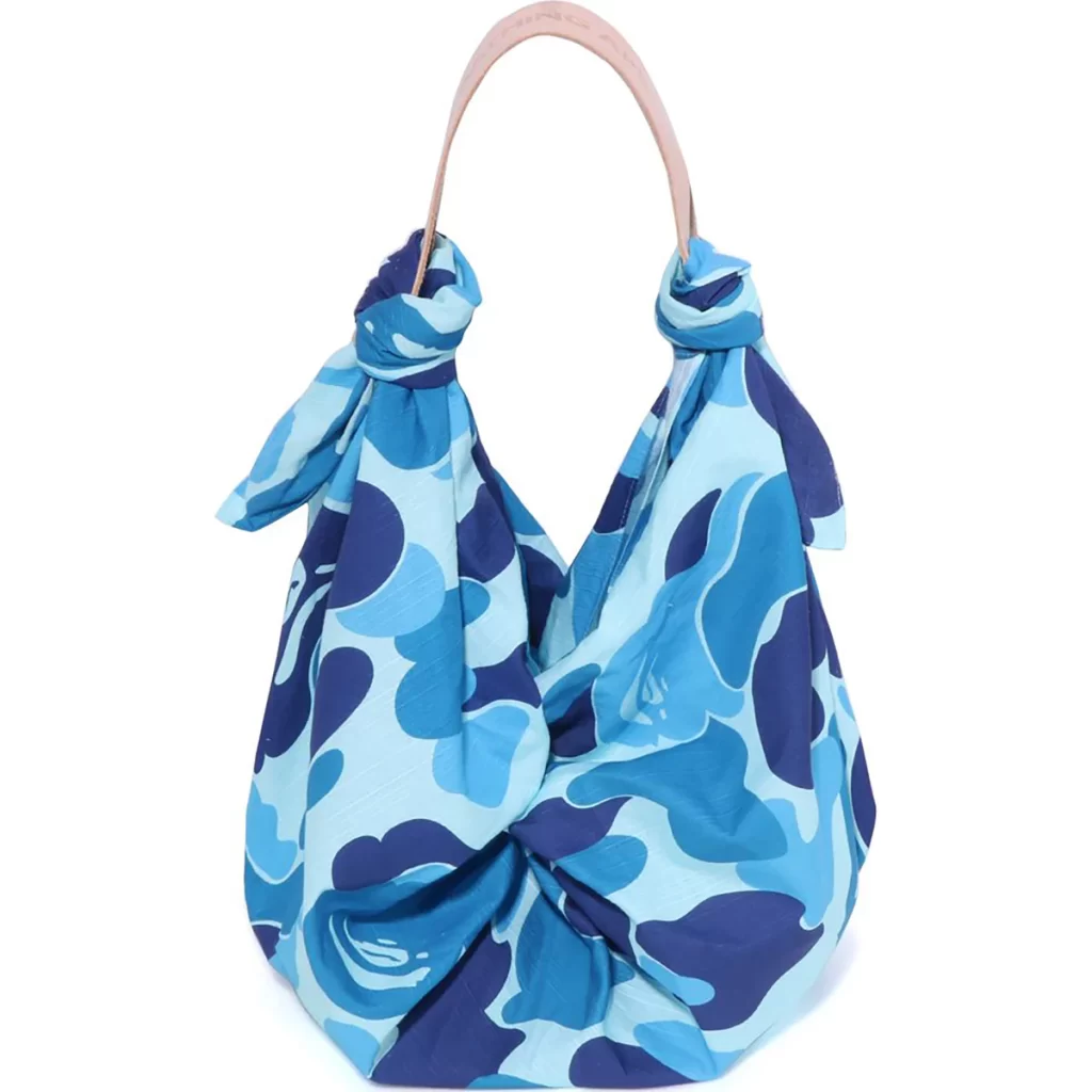 BAPE Abc Camo Wrapping Cloth Bag Blue