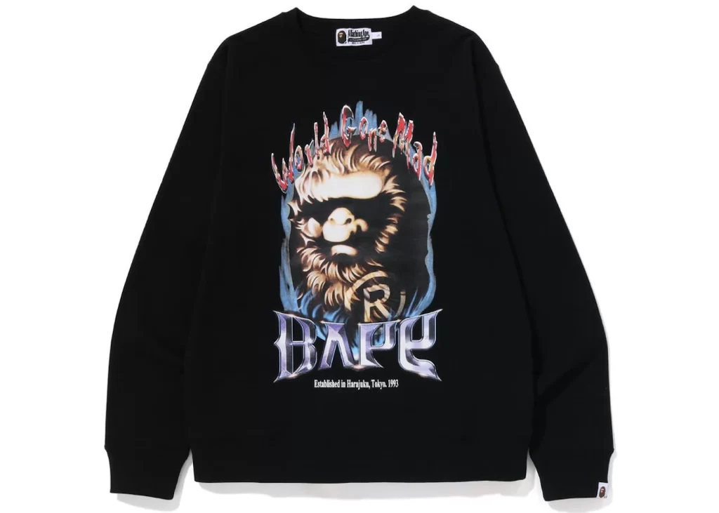 BAPE Ape Head Graphic Crewneck Black