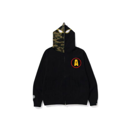 BAPE Shadow Relaxed Fit Full Zip Hoodie Blue