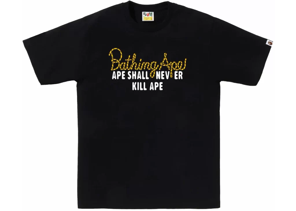 BAPE Champion Logo Tee Black