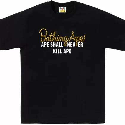 BAPE Champion Logo Tee Black
