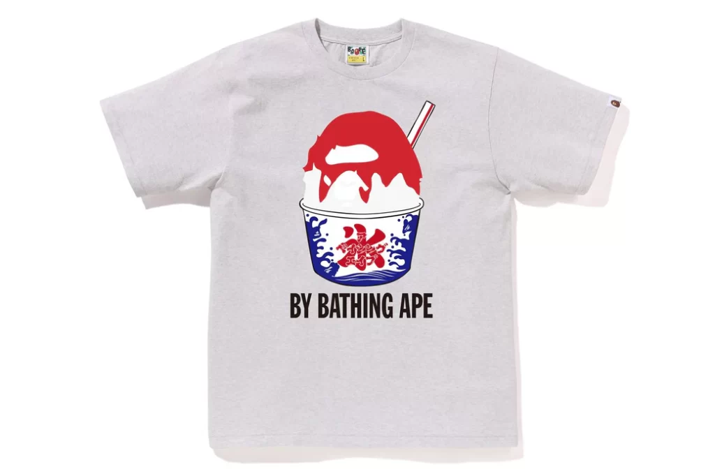 BAPE Shave Ice By Bathing Ape Tee Gray