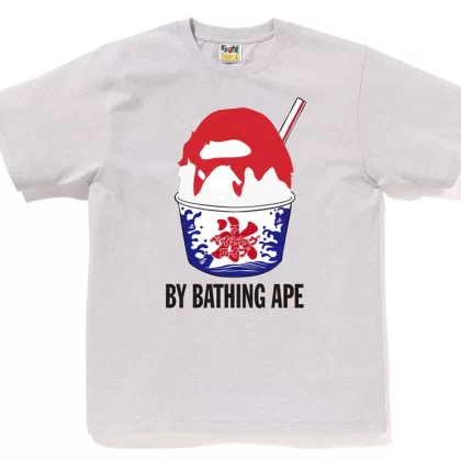 BAPE Shave Ice By Bathing Ape Tee Gray