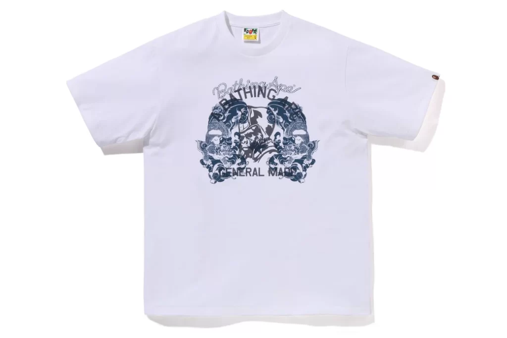 BAPE Japanese Tattoo On General Tee White