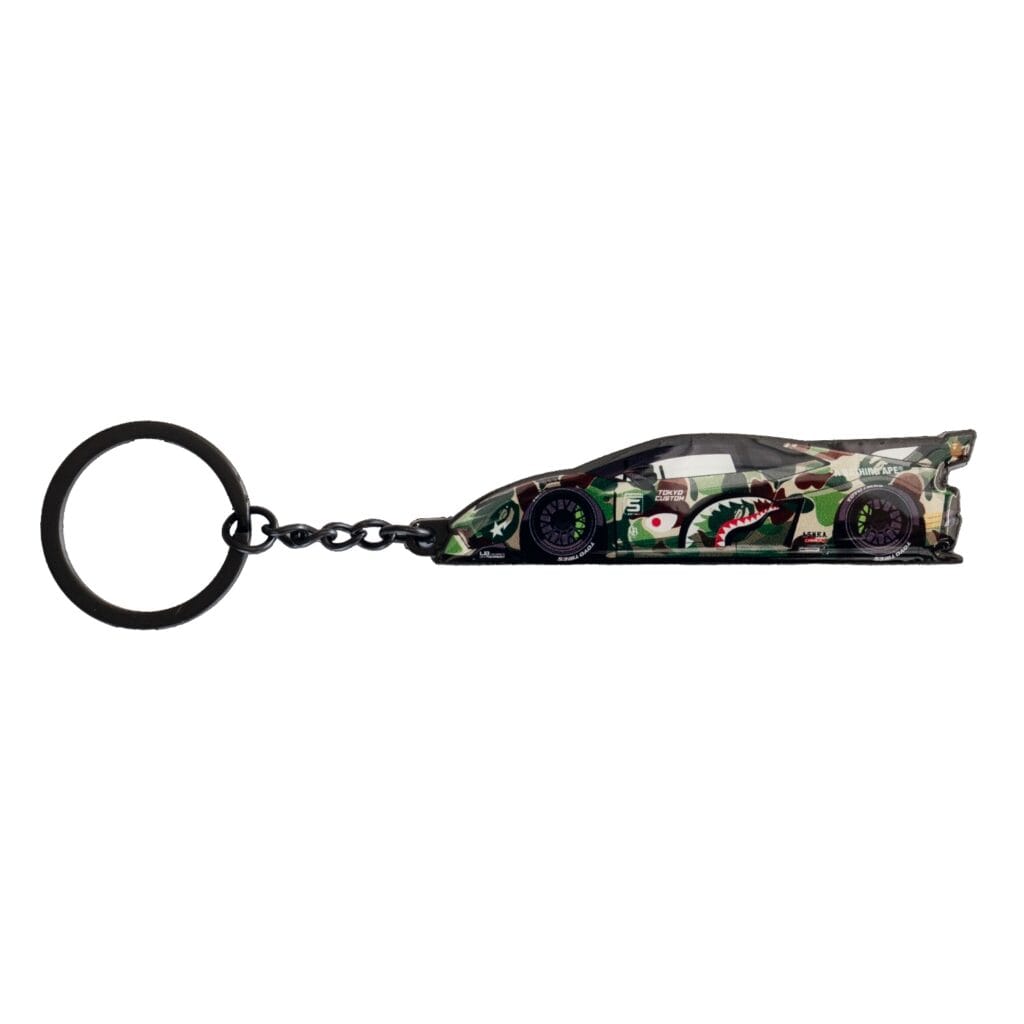 BAPE x LIBERTY WALK Key Chain Huracan GT
