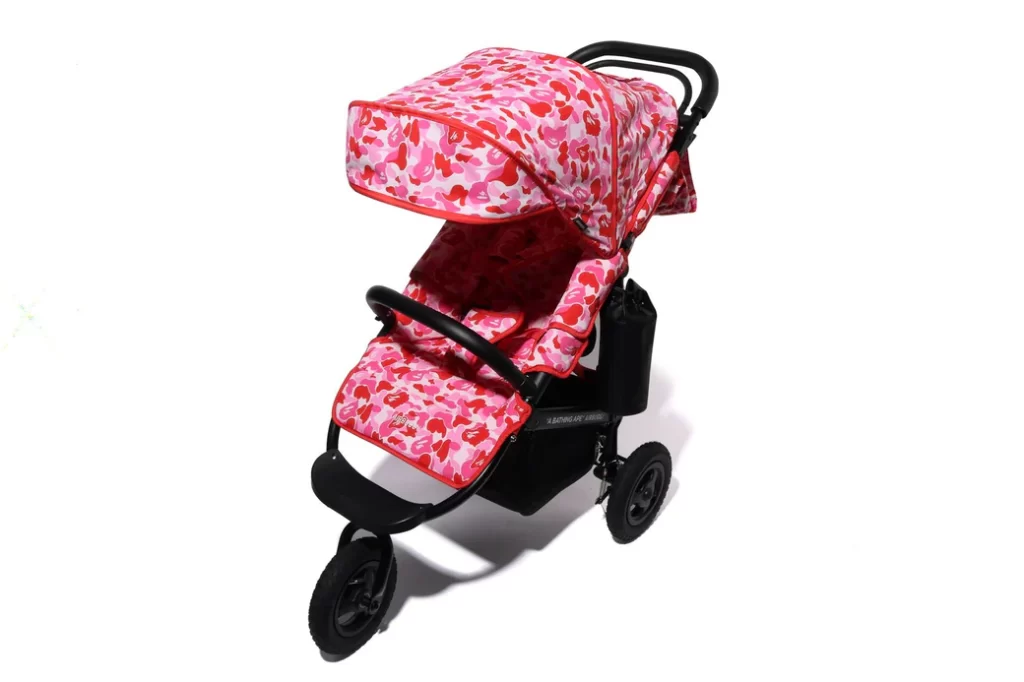 BAPE x Airbuggy ABC Camo Stroller Pink
