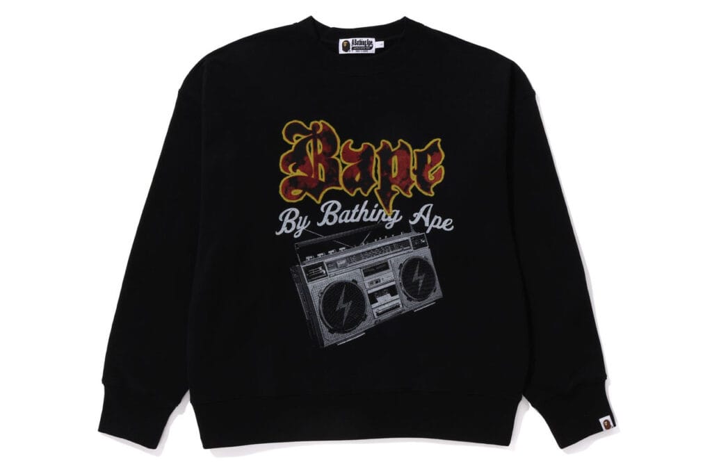 BAPE BoomBox Crewneck Black