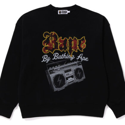BAPE BoomBox Crewneck Black