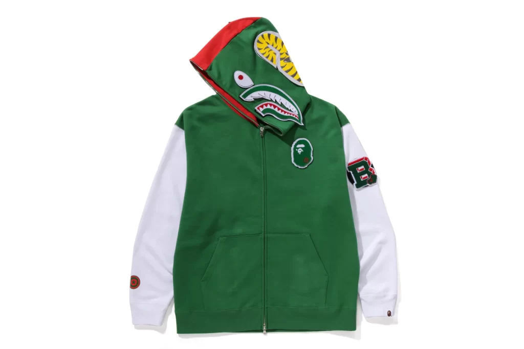 BAPE Shark Full Zip Hoodie Italia Patch