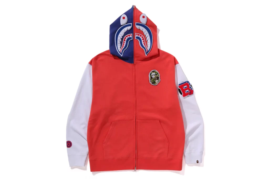 BAPE Shark Full Zip Hoodie Japan Patch