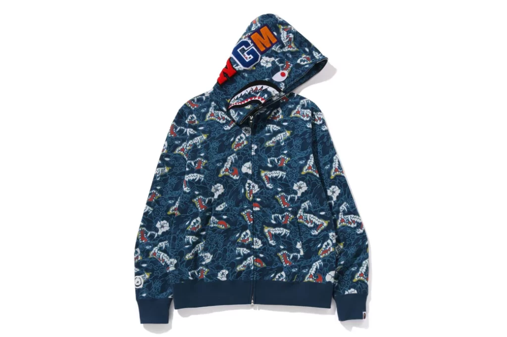 BAPE Japanese Tatto Camo Shark FZ Full Zip