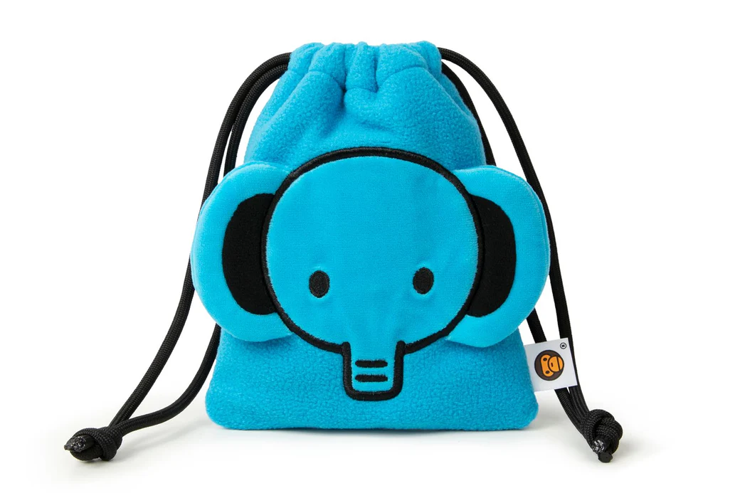 BAPE Baby Milo Drawstring Pouch 2P Set - Imagen 3