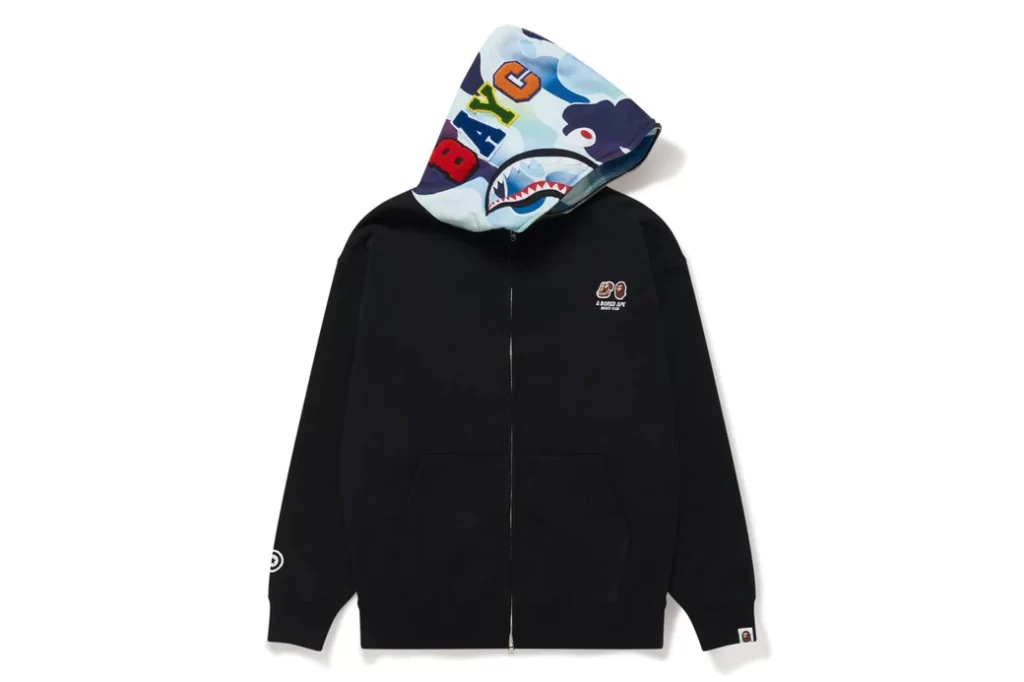 BAPE x BAYC Shark Full Zip Hoodie Blue