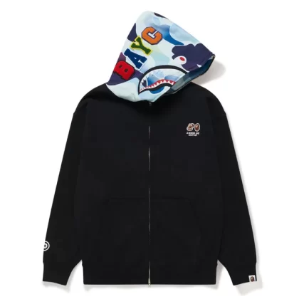 BAPE x BAYC Shark Full Zip Hoodie Blue
