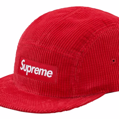 Supreme Corduroy Camp Cap Red