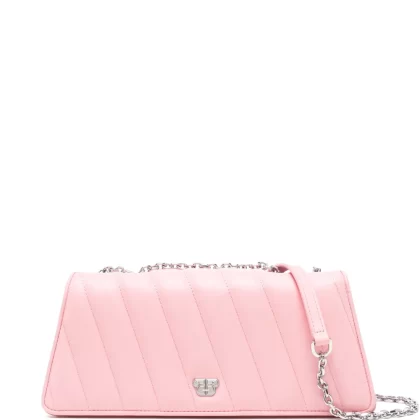 Bape Leather Cross Body Bag Pink
