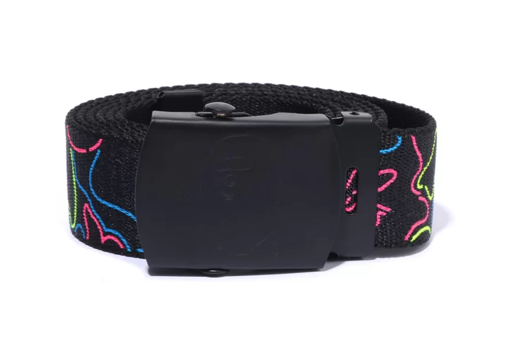 BAPE Neon Camo GI Belt Multicolor