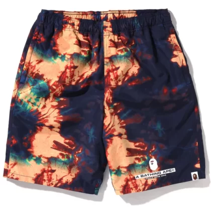 BAPE Tie Dye Beach Shorts