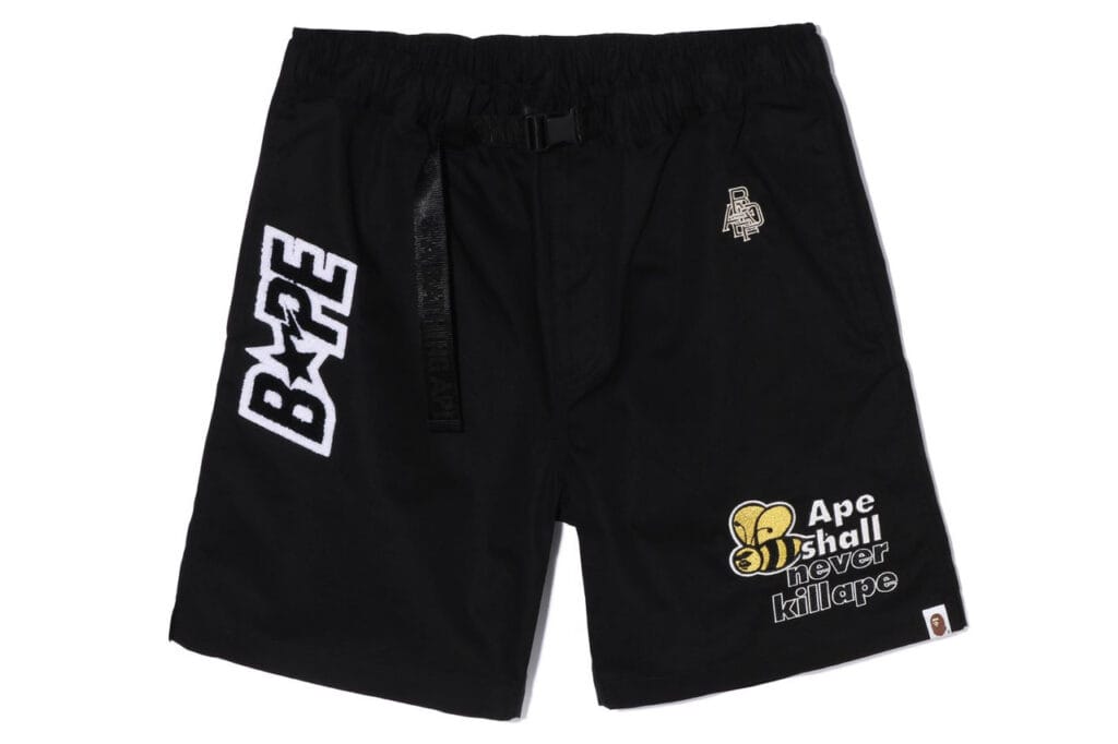BAPE Multi Motif Easy Shorts Black