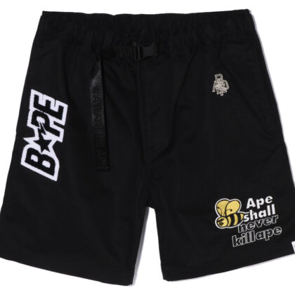 BAPE Multi Motif Easy Shorts Black