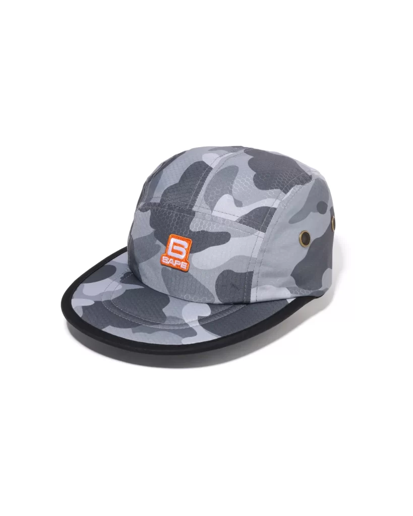 BAPE Honeycomb Camo Jet Cap Gray