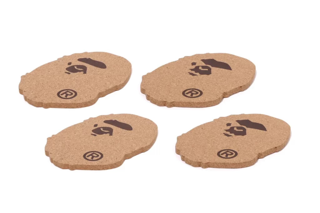 BAPE Ape Head Cork Coaster (Set 4)