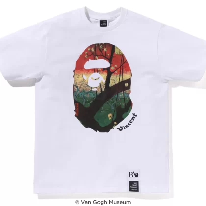 BAPE x Van Gogh Museum Ape Head Canvas Art "Flowering Plum Orchard"
