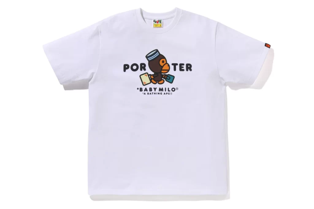 BAPE x Porter Stand Baby Milo Tee