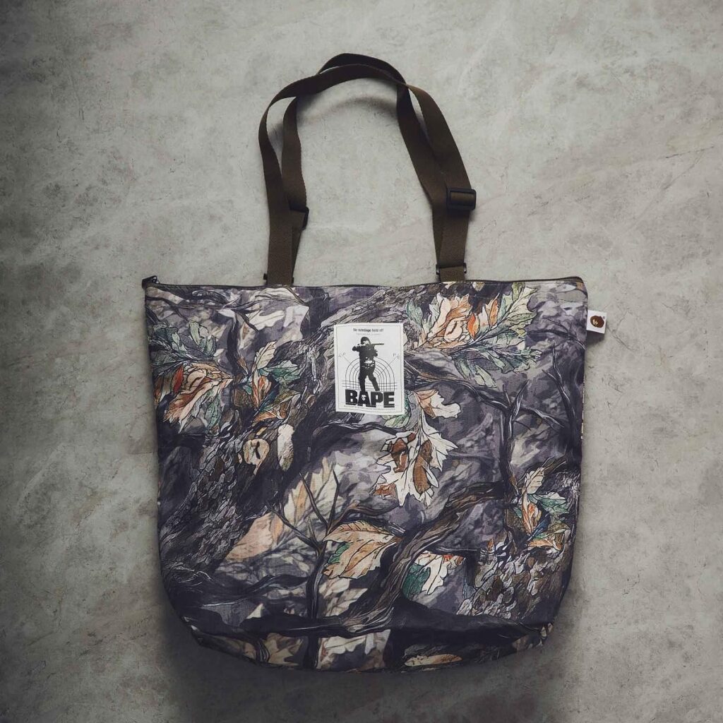BAPE Forest Camo Tote Bag