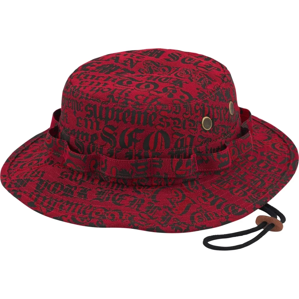 SUPREME Cities Jacquard Boonie Red