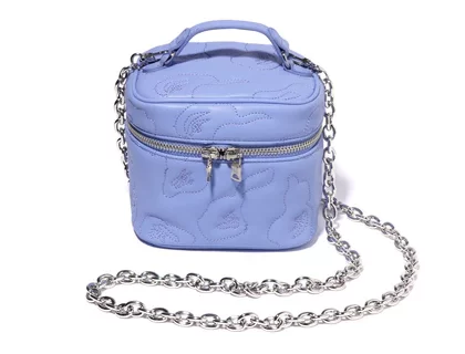 BAPE Camo Quilting Vanity Bag Purple