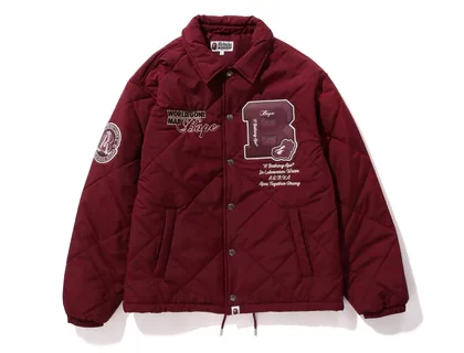 BAPE Patch Coach Jacket Red