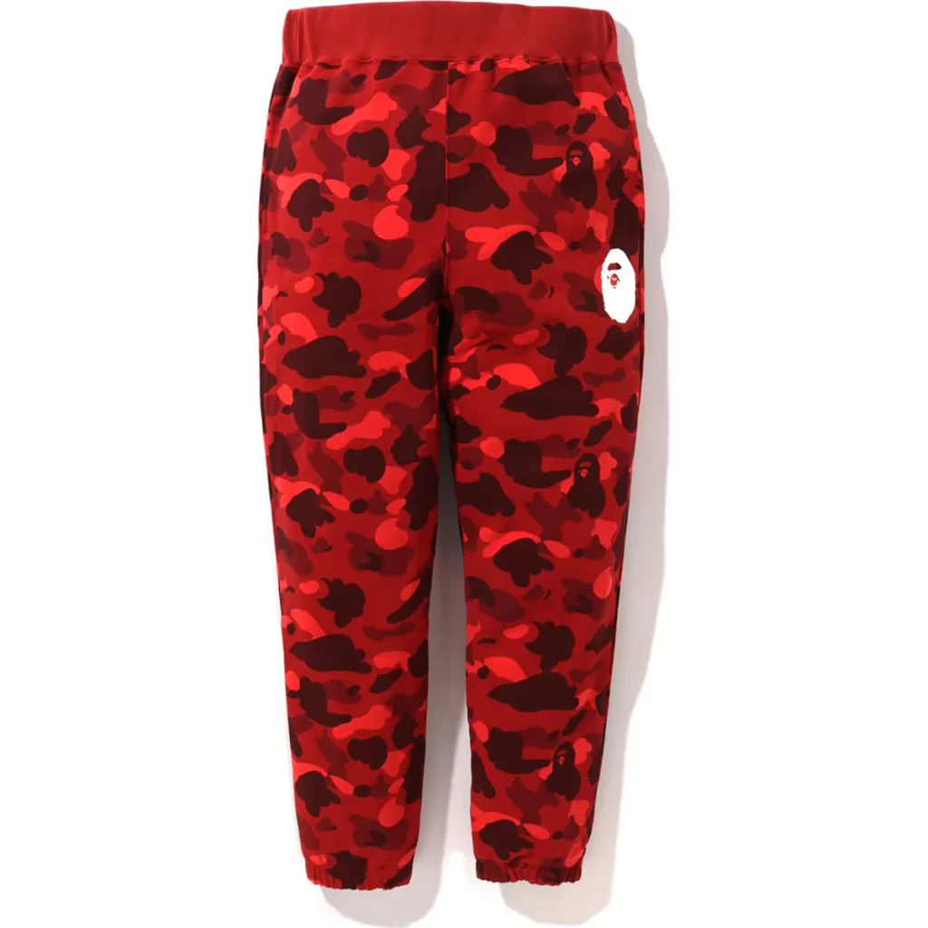 BAPE Color Camo Sweatpants Red