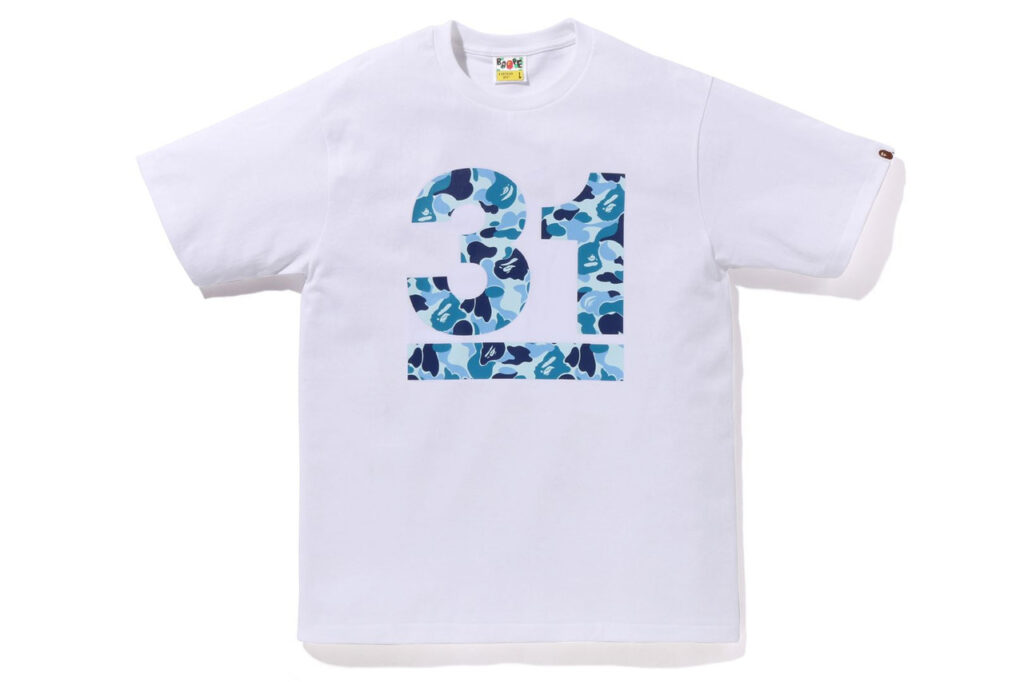 BAPE 31 St Anniv. ABC Camo Tee White / Blue