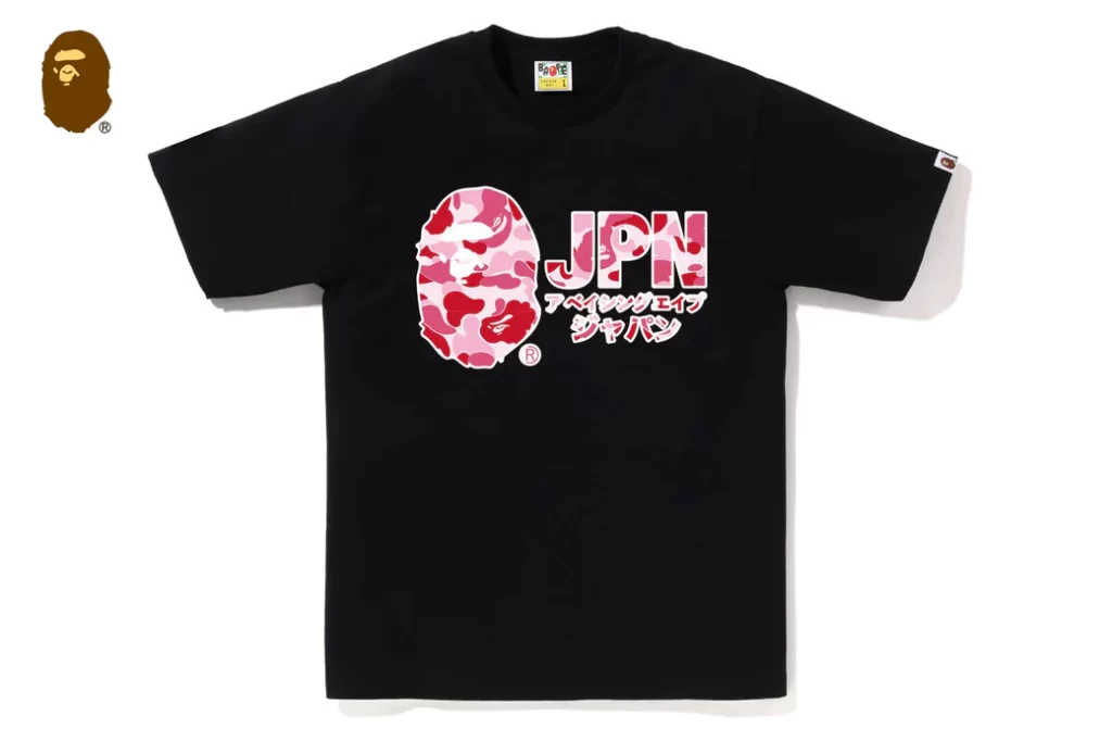 BAPE ABC Camo JPN Katakana Black / Pink