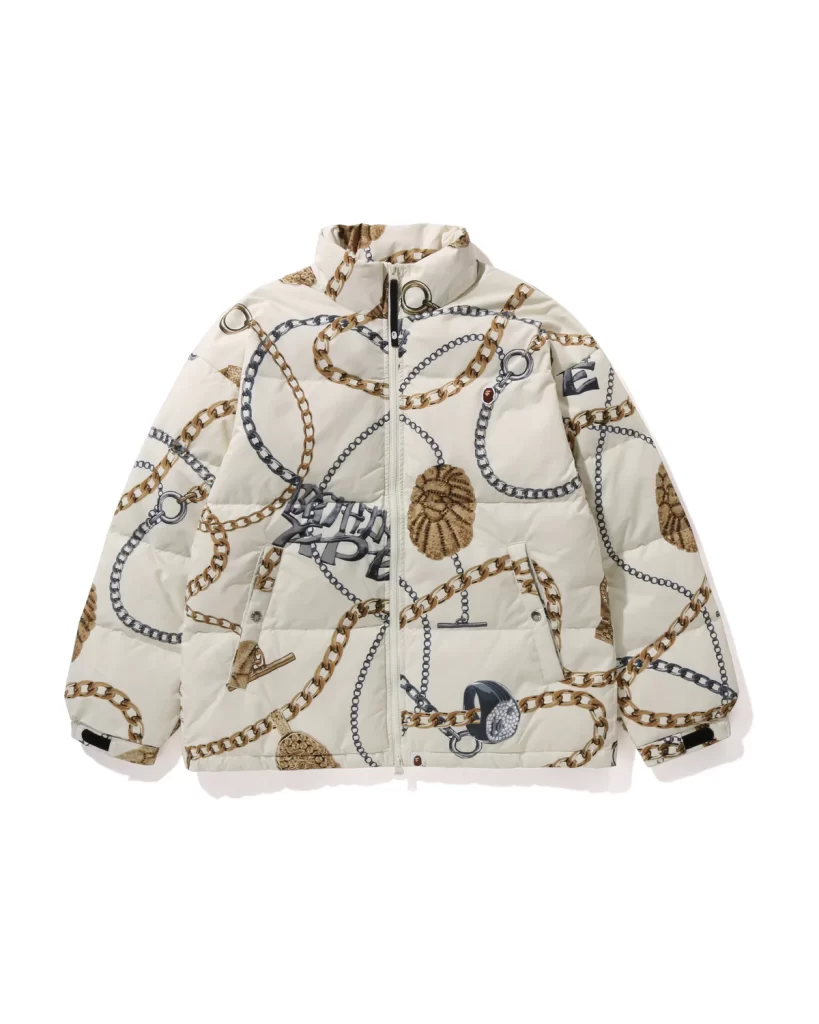 BAPE Jewels Down Jacket White