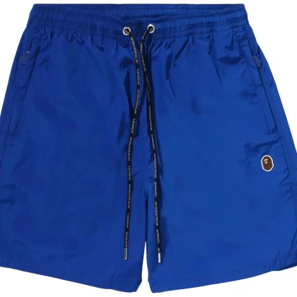 BAPE Ape Head One Point Beach Shorts Blue
