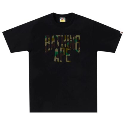 BAPE 1st Camo NYC Logo Tee Black / Green