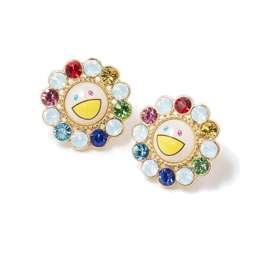 TAKASHI MURAKAMI Liquem Flower Earrings Multicolor