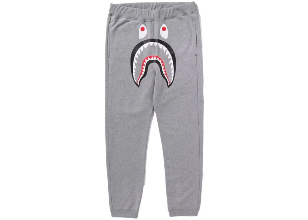 BAPE ABC Camo Shark Sweatpants Gray / Green